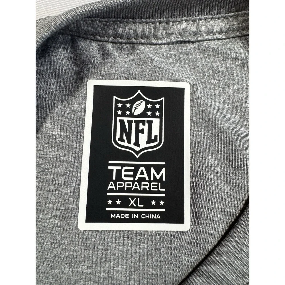 Cincinnati Bengals Mens XL Gray Logo Graphic NFL Team Apparel Long-Sleeved Shirt